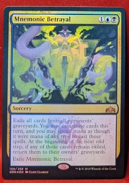 FOIL Mnemonic Betrayal from Guilds of Ravnica Magic the Gathering Proxy