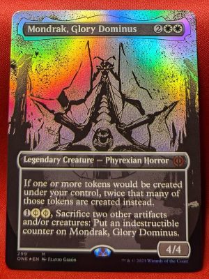 FOIL Mondrak, Glory Dominus (Showcase) from Phyrexia: All Will Be One Magic the Gathering Proxy