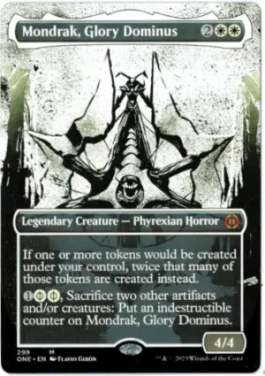 Mondrak, Glory Dominus (Showcase) from Phyrexia: All Will Be One Magic the Gathering Proxy