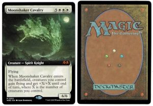 Moonshaker Cavalry (Extended Art) from Wilds of Eldraine Magic the Gathering Proxy
