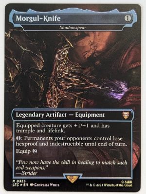 FOIL Morgul-Knife (Shadowspear) from Commander: The Lord of the Rings: Tales of Middle-earth Proxy