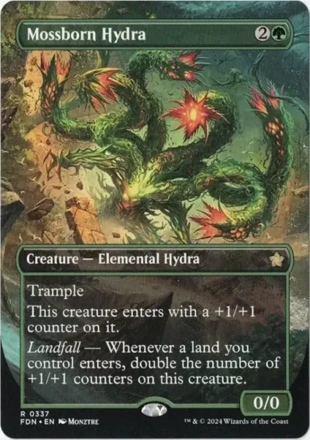 Mossborn Hydra Bord Magic the Gathering Proxy