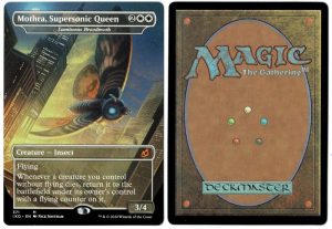 Mothra, Supersonic Queen - Luminous Broodmoth from Ikoria: Lair of Behemoths Magic the Gathering Proxy