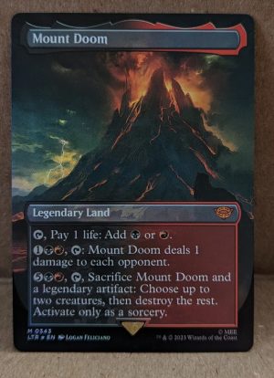FOIL Mount Doom (Borderless) from Universes Beyond: The Lord of the Rings: Tales of Middle-earth Proxy