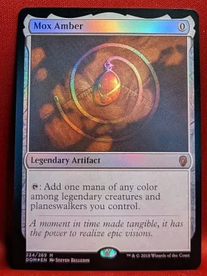 FOIL Mox Amber from Dominaria Magic the Gathering Proxy