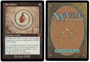 Mox Amber (Schematic) from The Brothers' War: Retro Artifacts Magic the Gathering Proxy