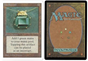 Mox Emerald from Unlimited Power Nine Magic the Gathering Proxy