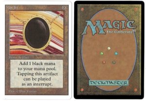 Mox Jet from Unlimited Power Nine Magic the Gathering Proxy