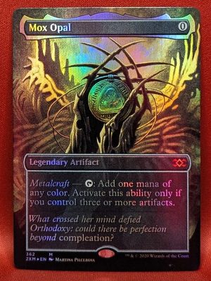 FOIL Mox Opal (Borderless) Box Topper from Double Masters Magic the Gathering Proxy