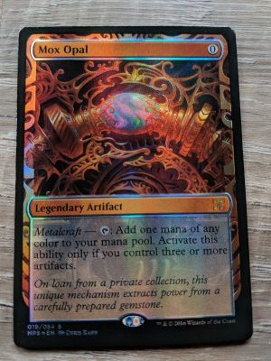 FOIL Mox Opal (Borderless) Box Topper from Double Masters Proxy