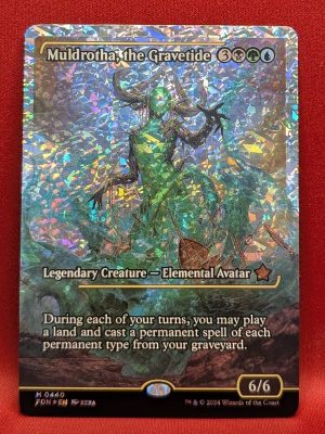 FRACTURE FOIL Muldrotha, the Gravetide (Showcase) from Foundations Magic the Gathering Proxy