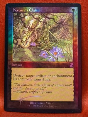 FOIL Nature's Claim from Time Spiral: Remastered Magic the Gathering Proxy