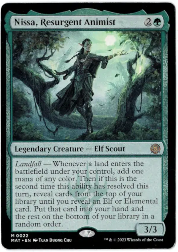 Nissa Resurgent Animist Magic the Gathering Proxy