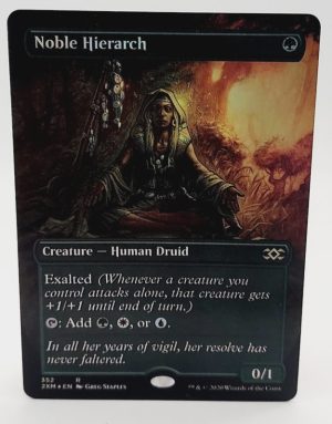 FOIL Noble Hierarch (Borderless) from Double Masters Proxy