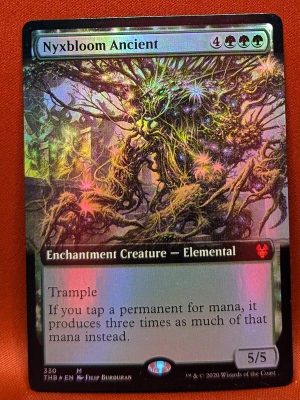 FOIL Nyxbloom Ancient (Extended Art) from Theros Beyond Death Magic the Gathering Proxy