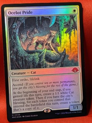 FOIL Ocelot Pride from Modern Horizons 3 Magic the Gathering Proxy