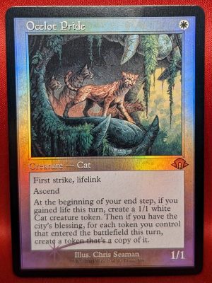 FOIL Ocelot Pride (Retro Frame) from Modern Horizons 3 Magic the Gathering Proxy
