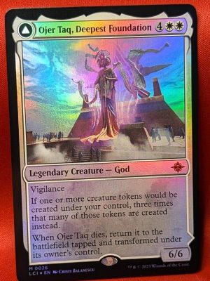 FOIL Ojer Taq, Deepest Foundation from The Lost Caverns of Ixalan Magic the Gathering Proxy