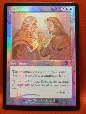 FOIL Opposition from 7th Edition Magic the Gathering Proxy
