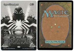 Opposition Agent (Borderless) from Marvel Universe Eternal-Legal Magic the Gathering Proxy
