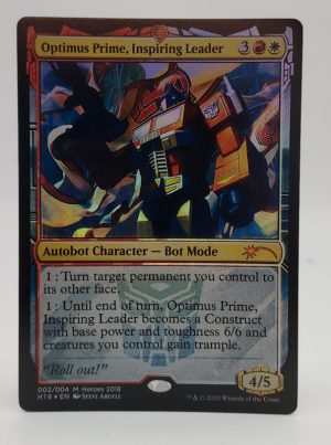 FOIL Optimus Prime, Inspiring Leader from Heroes of the Realm Promos Proxy