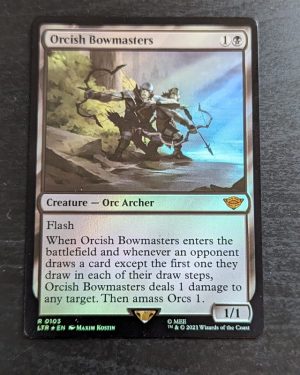 FOIL Orcish Bowmasters from Universes Beyond: The Lord of the Rings: Tales of Middle-earth Proxy