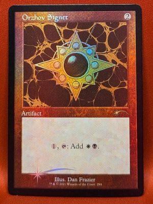 FOIL Orzhov Signet from Secret Lair Drop Series Magic the Gathering Proxy