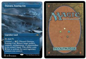Otawara, Soaring City (Borderless) from Kamigawa: Neon Dynasty Magic the Gathering Proxy