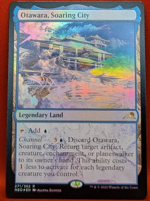FOIL Otawara, Soaring City from Kamigawa: Neon Dynasty Magic the Gathering Proxy
