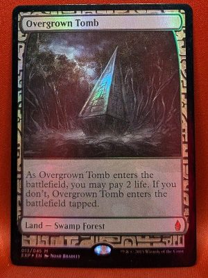 FOIL Overgrown Tomb from Zendikar Expedition Magic the Gathering Proxy