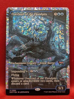 FRACTURE FOIL Overlord of the Floodpits from Duskmourn: House of Horror Magic the Gathering Proxy
