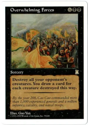 Overwhelming Forces from Portal Three Kingdoms Magic the Gathering Proxy