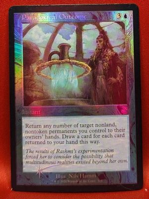 FOIL Paradoxical Outcome from Time Spiral: Remastered Magic the Gathering Proxy