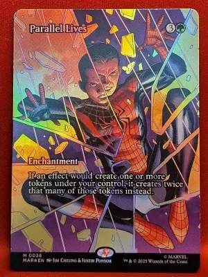 FOIL Parallel Lives (Borderless) from Marvel Universe Eternal-Legal Magic the Gathering Proxy