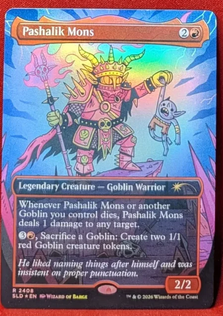 FOIL Pashalik Mons (2408) from Secret Lair Drop Magic the Gathering Proxy