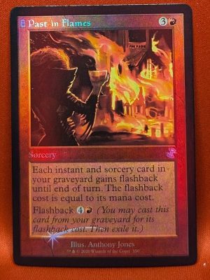 FOIL Past in Flames from Time Spiral: Remastered Magic the Gathering Proxy