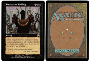 Patriarch's Bidding from Onslaught Magic the Gathering Proxy
