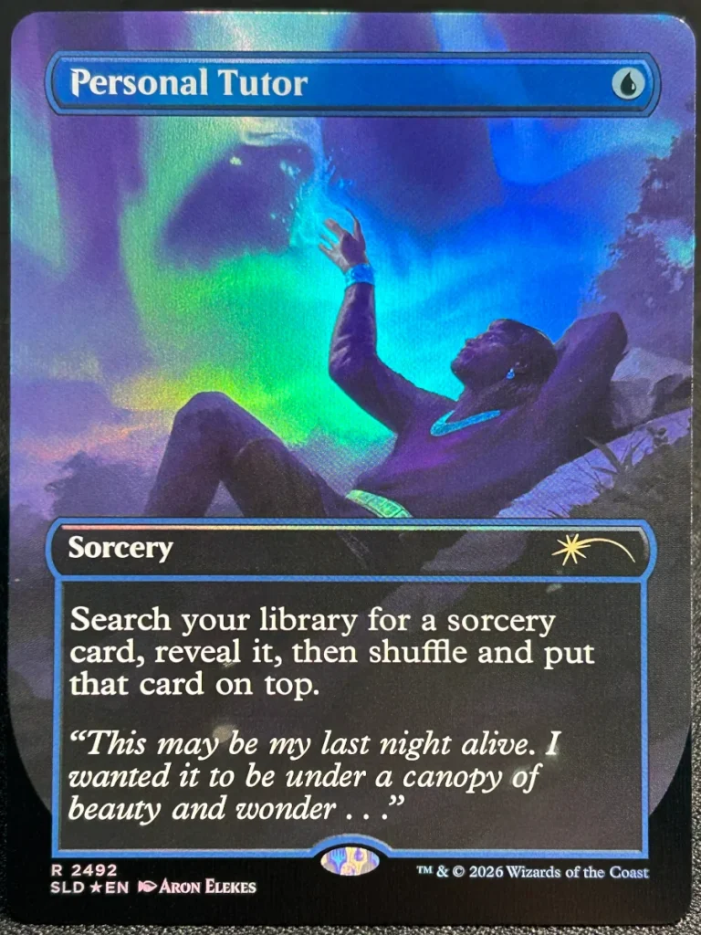 FOIL Personal Tutor (2492) from Secret Lair Drop Magic the Gathering Proxy