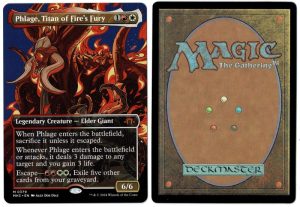 Phlage, Titan of Fire's Fury (Borderless) from Modern Horizons 3 Magic the Gathering Proxy