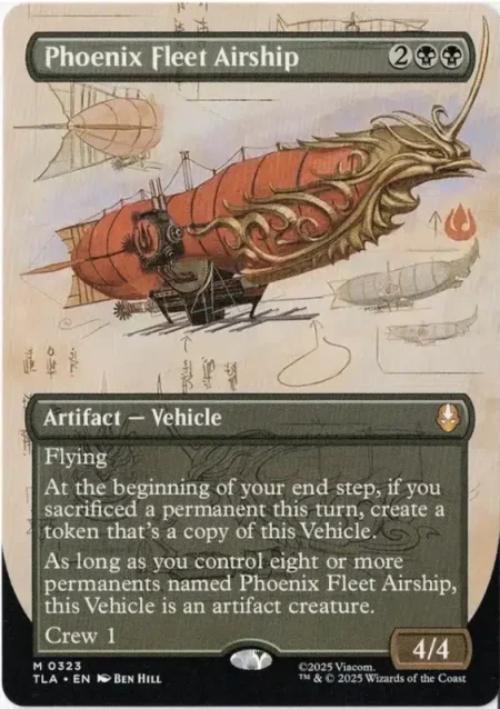 Phoenix Fleet Airship Magic the Gathering Proxy