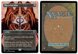 Phyrexian Altar (Borderless) from Double Masters 2022 Magic the Gathering Proxy