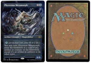 Phyrexian Metamorph (Borderless) from Double Masters Box Magic the Gathering Proxy