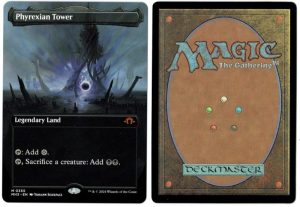Phyrexian Tower (Borderless) from Modern Horizons 3 Magic the Gathering Proxy