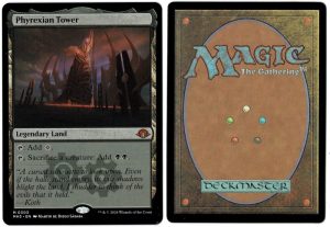 Phyrexian Tower from Modern Horizons 3 Magic the Gathering Proxy