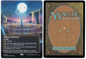 Plaza of Heroes (0078) (Borderless) from Edge of Eternities: Stellar Sights Magic the Gathering Proxy