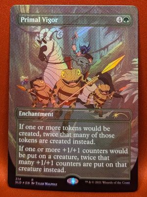 FOIL Primal Vigor from Secret Lair Drop Series Magic the Gathering Proxy