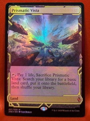 FOIL Prismatic Vista from Zendikar Rising Expedition Magic the Gathering Proxy