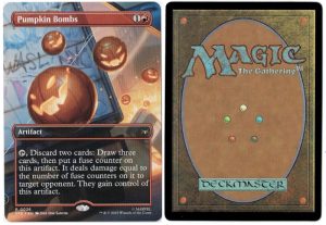 Pumpkin Bombs from Marvel's Spider-man Magic the Gathering Proxy