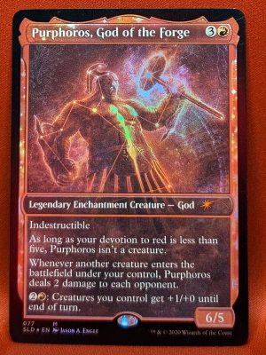 FOIL Purphoros, God of the Forge from Secret Lair Drop Series Magic the Gathering Proxy