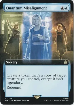 Quantum Misalignment (Extended Art) from Universes Beyond: Doctor Who Magic the Gathering Proxy